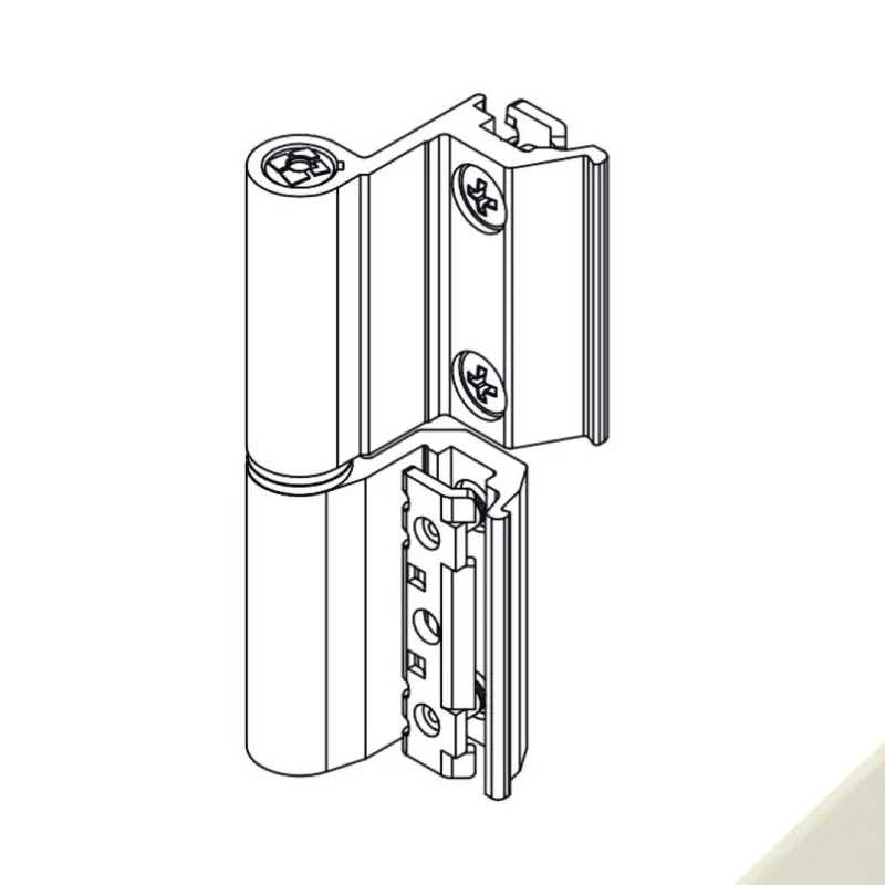 Cerniera Flash Base 001201 Giesse per finestra, profilo CU, Destra, altezza 93 mm, portata 75-85 Kg, Alluminio finitura Perla Gereduceerde Prijs