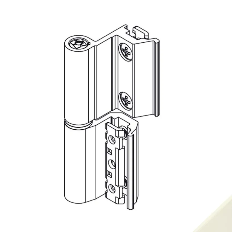 Aanbieding Cerniera Flash Base 00120U Giesse per finestra, profilo CU, Reversibile, altezza 93 mm, portata 75-85 Kg, Alluminio finitura Crema
