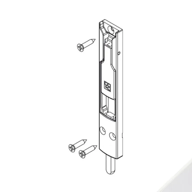 Catenaccio a leva Maya 02080 Giesse per porta con profilo, lunghezza 140 mm, spessore 8 mm, Zama finitura Bianco Voordeelprijs