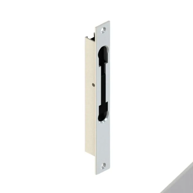 Favoriet Catenaccio Stelvio 02101 Giesse per porta, frontale larghezza 20 mm, Alluminio finitura Argento