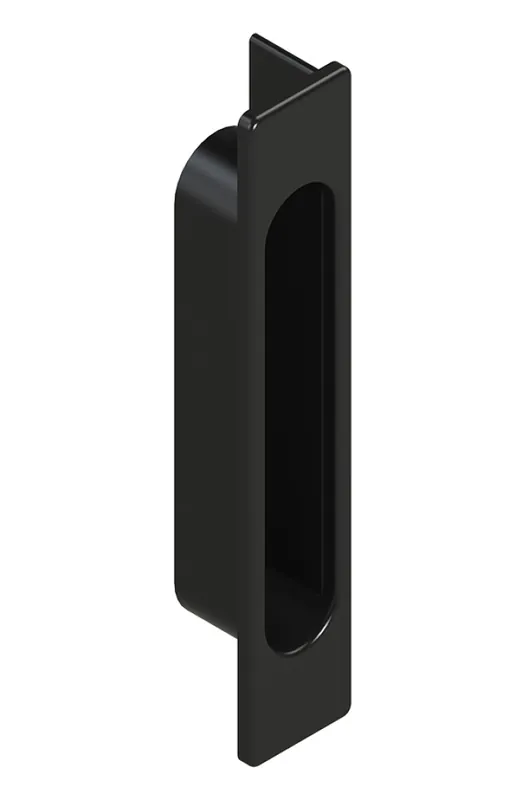Maniglia incasso 02341 Giesse per finestra scorrevole, dimensione foro 116x18 mm, Poliammide finitura Nero Weekendaanbieding