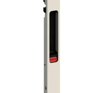 Maniglia incasso Pratika 03351 Giesse per finestra scorrevole, chiusura manuale, dimensione foro 187x19 mm, Alluminio finitura Nero Exclusieve Aanbieding