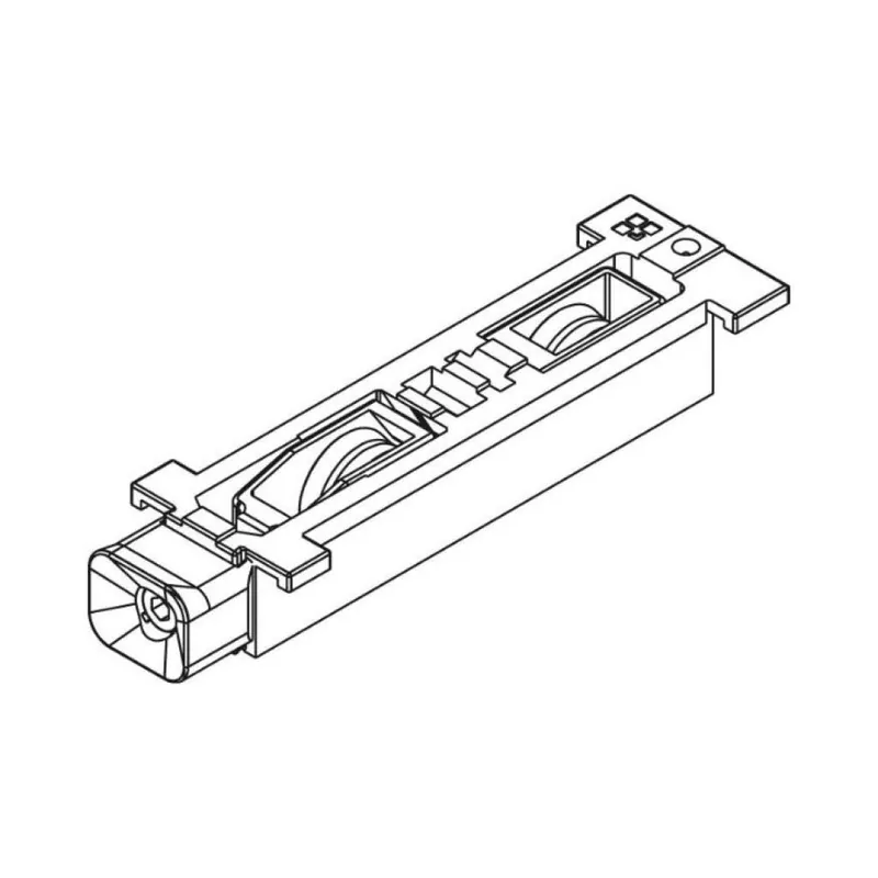 Kit 4 carrelli Carrera 2 03116N Giesse, per finestra scorrevole, lunghezza 133 mm, portata 110 Kg, materiale Acciaio e Poliammide Seizoensaanbieding