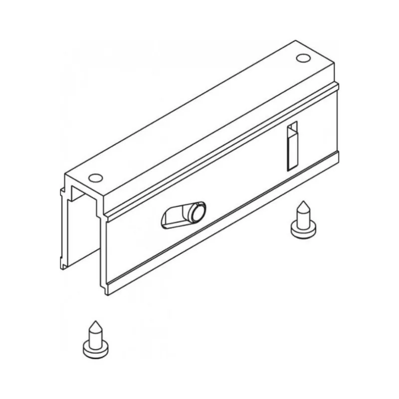 Veilige Betaling Kit 4 carrelli 03122 Giesse, per finestra scorrevole, lunghezza 90 mm, portata 35 Kg, regolabile + 2 mm, materiale Alluminio finitura Silver