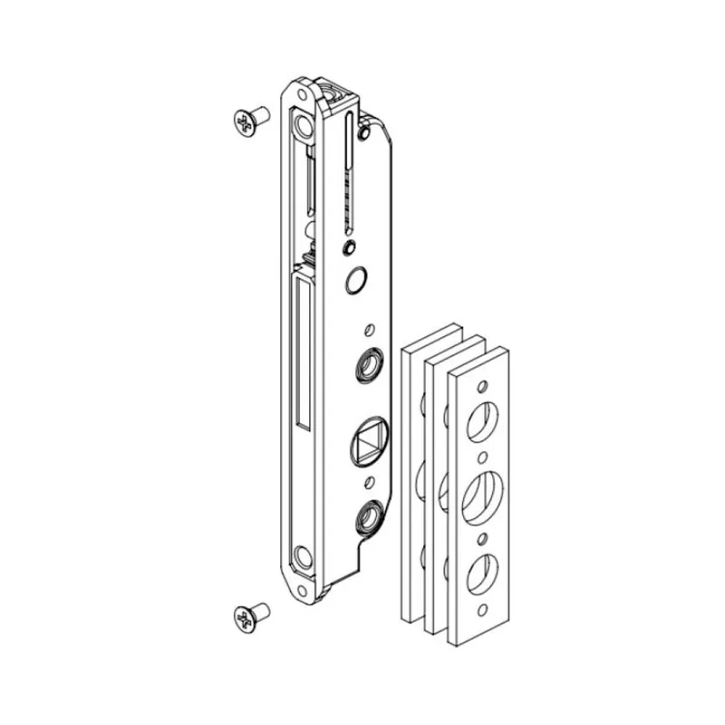 Speciale Aanbieding Movimento bidirezionale 01026 Giesse per apertura esterna, lunghezza 140 mm, abbinabile profilo Domal, materiale Zama