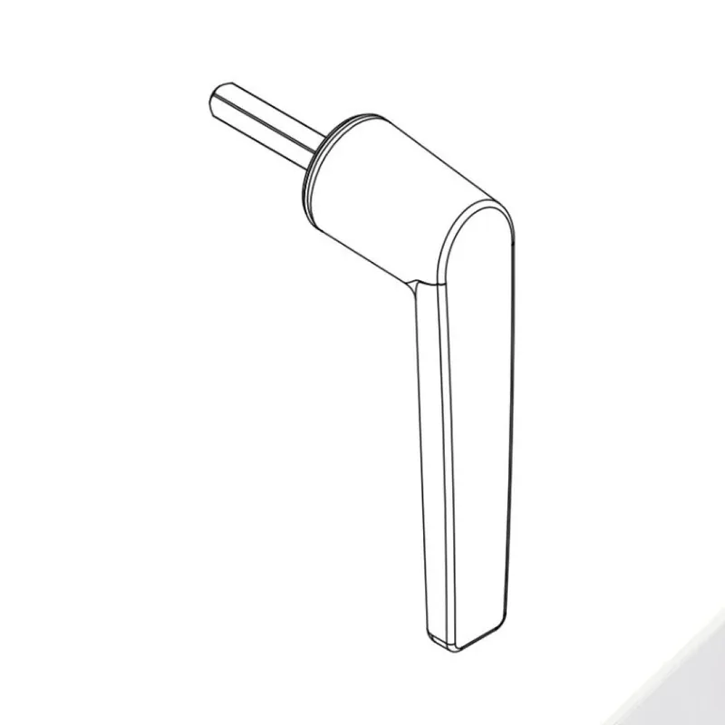Manovra Aria 04156 Giesse per anta e ribalta Supra 7, lunghezza quadro 7x45 mm, Alluminio e Acciaio finitura Bianco Opaco Bestseller