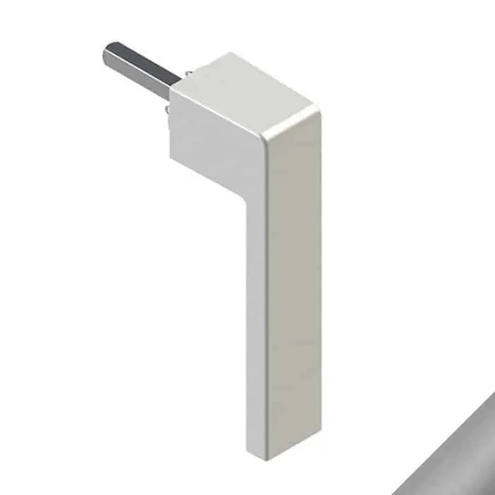 Exclusieve Aanbieding Manovra Kora 04154 Giesse per anta e ribalta Supra 7, lunghezza quadro 7x45 mm, Alluminio e Acciaio Cromo Satinato