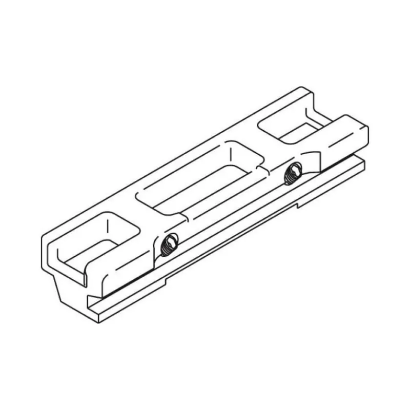 Gecertificeerd Incontro doppio 01339 Giesse, per terminali e nottolini, profilo CU, registrabile +0,8 mm, Poliammide finitura Nero
