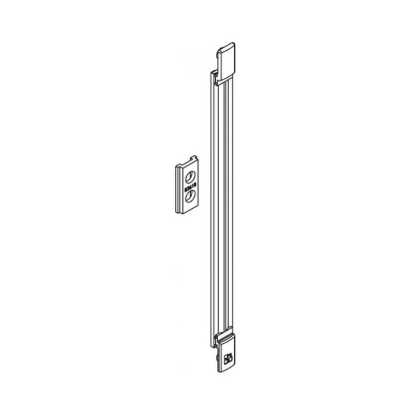 Astina di collegamento 01216 Giesse per serramento in metallo, profilo Erre 40, lunghezza 239 mm, Poliammide finitura Silver Actieprijs