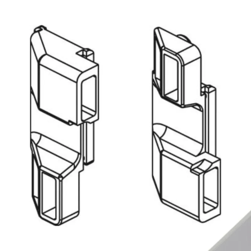 Kit collegamento 02387K Giesse per cremonese, profilo CU, diametro foro 8 mm, Nylon finitura Grigio Gereduceerde Prijs