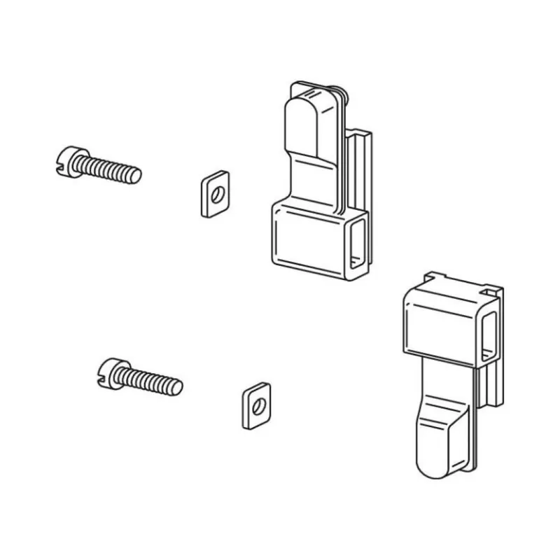 Flitsaanbieding Kit collegamento 02382N Giesse per cremonese, profilo CU, diametro foro 8 mm, Nylon finitura Neutra