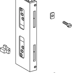 Kit collegamento 02379 Giesse per cremonese, dimensione foro 86x6 mm, Nylon finitura Neutra Betaalbaar