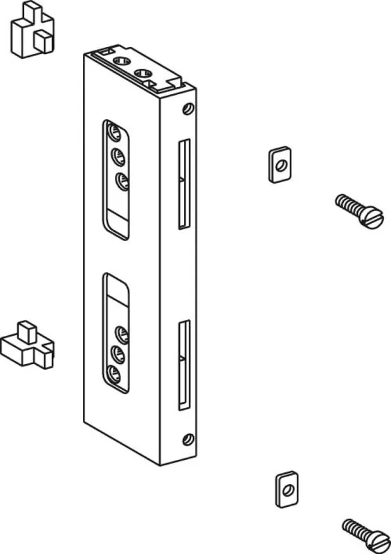 Kit collegamento 02379 Giesse per cremonese, dimensione foro 86x6 mm, Nylon finitura Neutra Betaalbaar