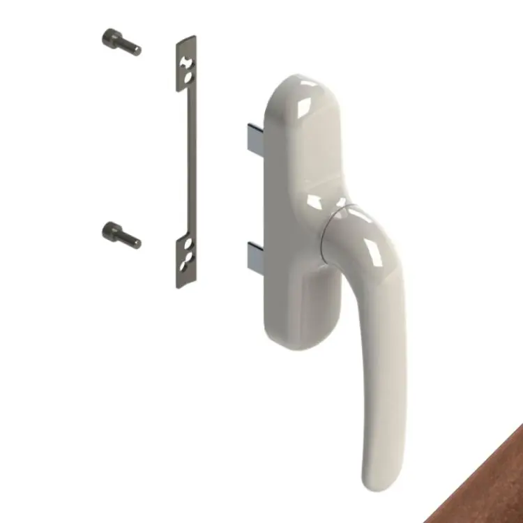 Cremonese Prima 01024U Giesse per anta a bandiera, bidirezionale, rotazione 90 gradi, Alluminio e Zama finitura Bronzo Laatste Kans