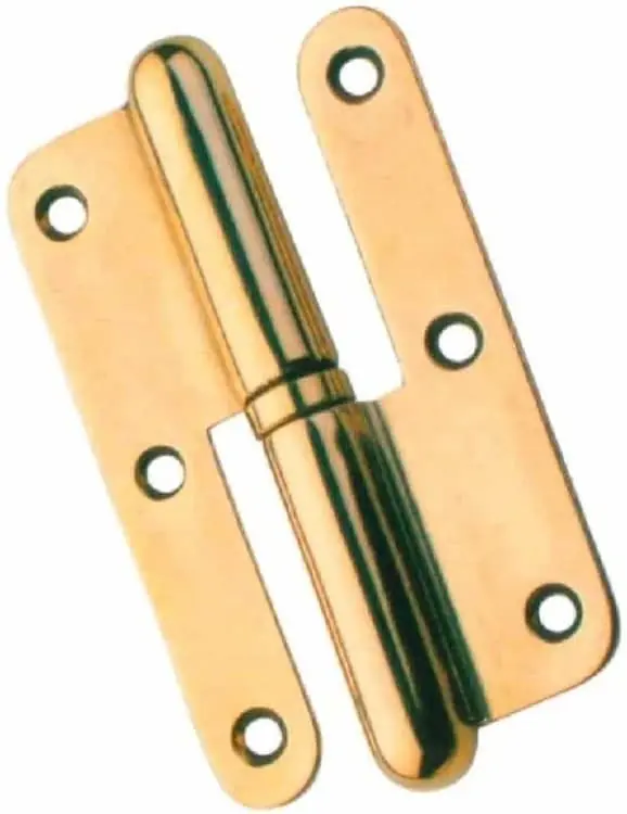 Speciale Aanbieding Cerniera tipo Paumelle sinistra, bordo tondo, 100 x 65 mm, finitura Ferro Bronzato