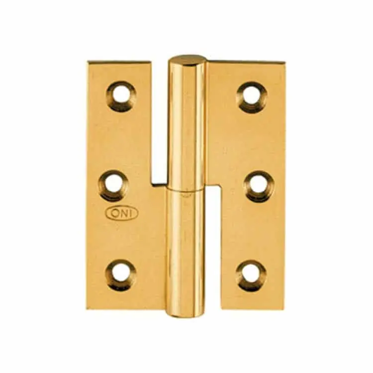 Cerniera in Ottone Paumelles apertura Sinistra, per porte, 100 x 65 mm, finitura Oro Lucido Nu Kopen