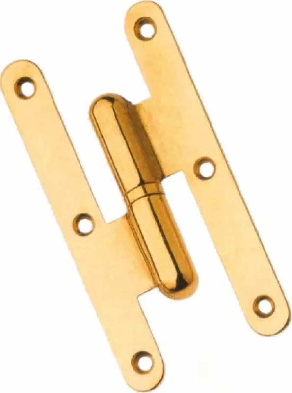 Gratis Retour Cerniera in Ottone Paumelles apertura Sinistra, per porte, 100 x 60 mm, finitura Oro Lucido