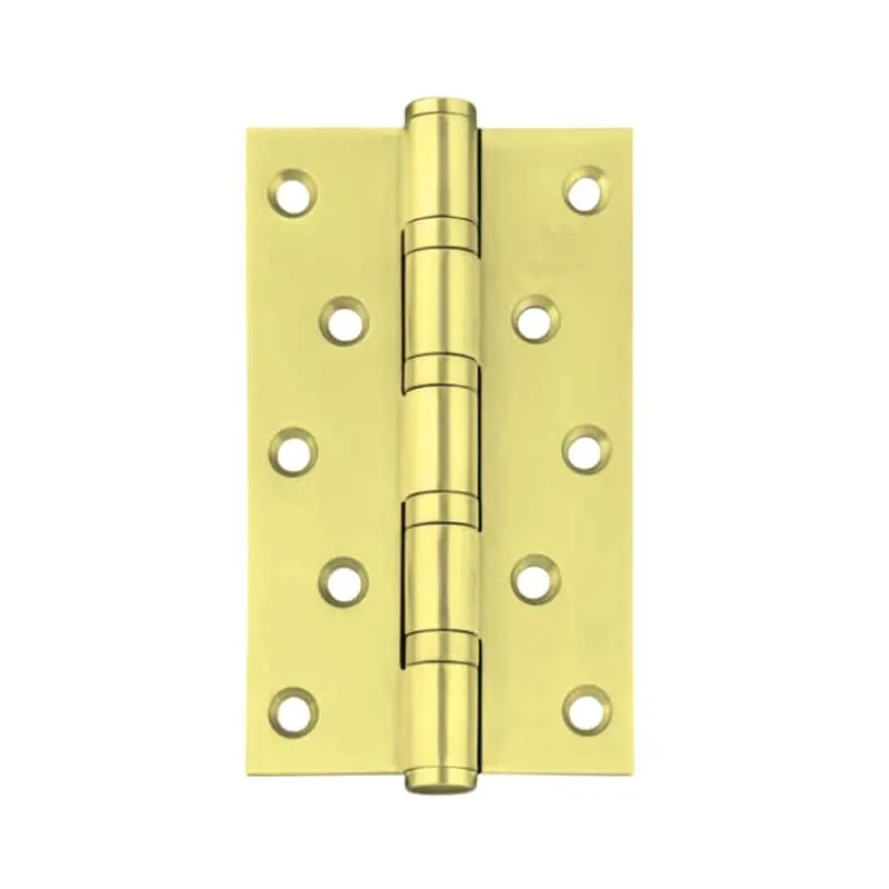 Cerniera a libro con cuscinetti per porta interna, dimensione 127x102 mm, Ottone finitura Lucido Verniciato Snelle Levering