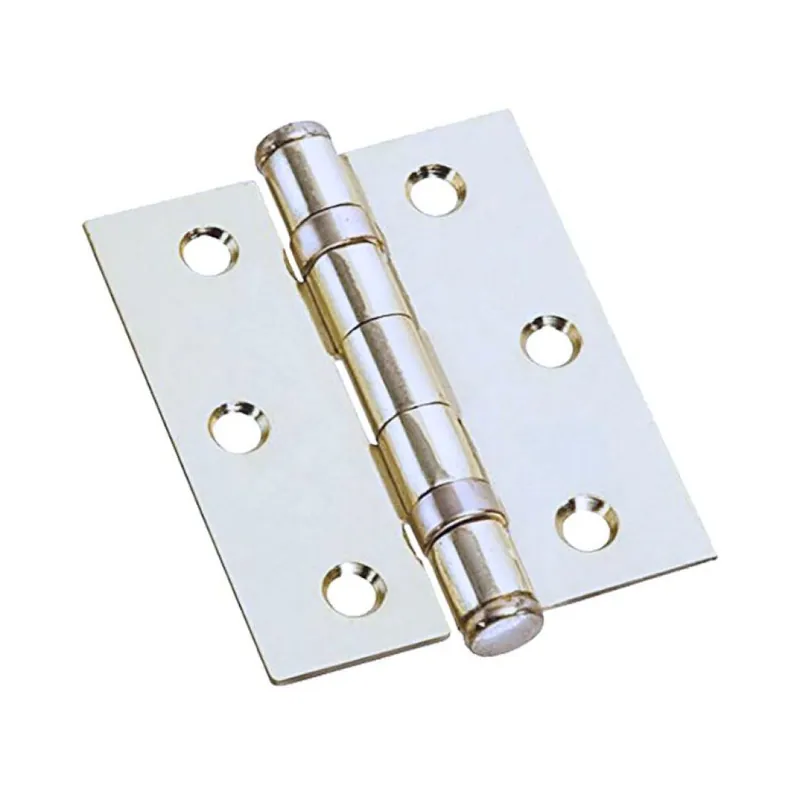 Cerniera a libro con cuscinetti per porta interna, dimensione 76x76 mm, Ottone finitura Nichelato Hete Deal