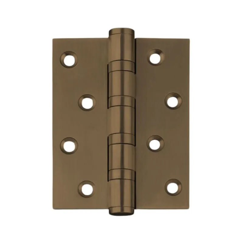 Cerniera a libro con cuscinetti per porta interna, dimensione 102x76 mm, Acciaio finitura Lucido Bronzato Gratis Retour