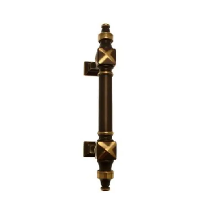 Veilige Betaling Maniglione zancato Impero Ghidini per porta, interasse 147 mm, lunghezza 271 mm, Ottone finitura Graffiato Verniciato