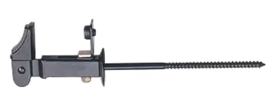 Fermascuro Ometto Big stilizzato Ghidini, a 2 regolazioni, per spessore anta da 32 mm a 62 mm, fissaggio a vite 150 mm, finitura Nero Shop Nu