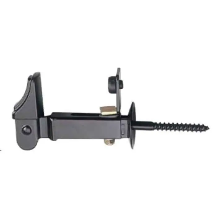 Meest Verkocht Fermascuro Ometto Big stilizzato Ghidini, a 2 regolazioni, per spessore anta da 32 mm a 62 mm, fissaggio a vite 80 mm, finitura Nero