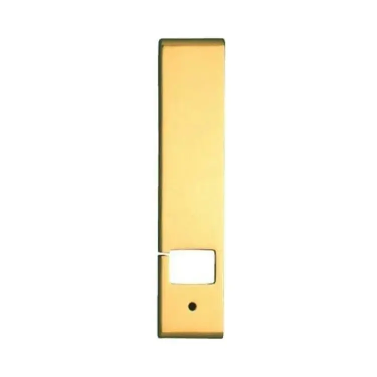 Copriavvolgibile rettangolare Ghidini, serie Gioia, sezione quadra, in Ottone Lucido Weekendaanbieding