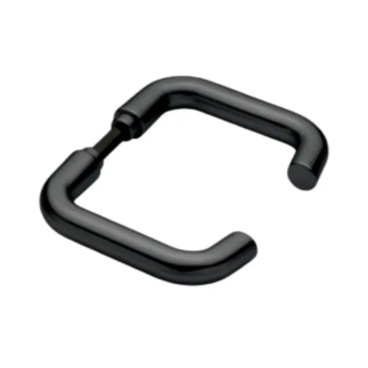 Lage Prijs Maniglia Europa 238 Ghidini per porta, senza rosetta e bocchetta, quadro 8 mm, Alluminio finitura Nero Lucido F6