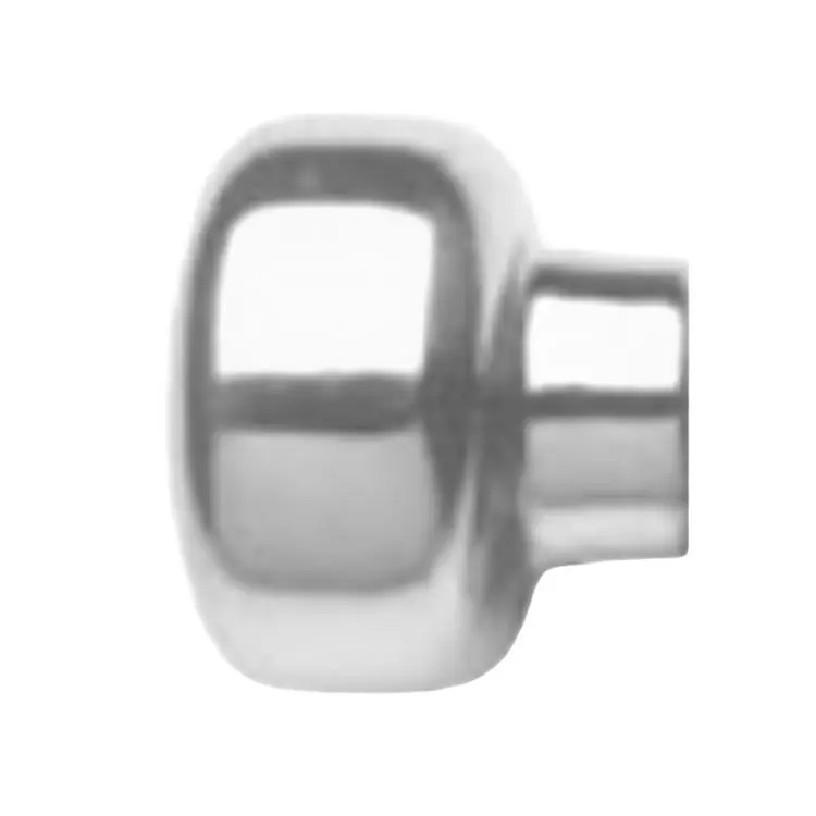 Pomolo Universal Ghidini per cilindro con codolo, dimensione 35x32 mm, foro tondo 8 mm, senza rosetta, Alluminio finitura Argento F1 Beste Prijs