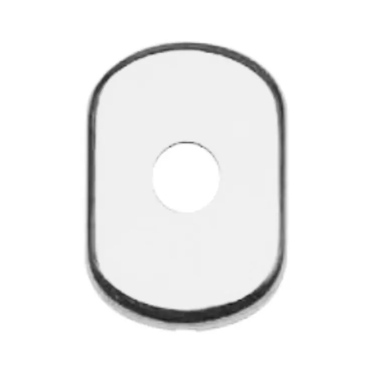 Bocchetta Ghibli Ghidini per cilindro con codolo, foro 20 mm, dimensione 61x85 mm, Alluminio finitura Argento F1 Weekendaanbieding