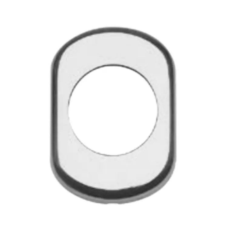 Finale Uitverkoop Bocchetta Ghibli Ghidini per porta blindata, foro defender da 50 mm, dimensione 61x85 mm, Alluminio finitura Argento F1