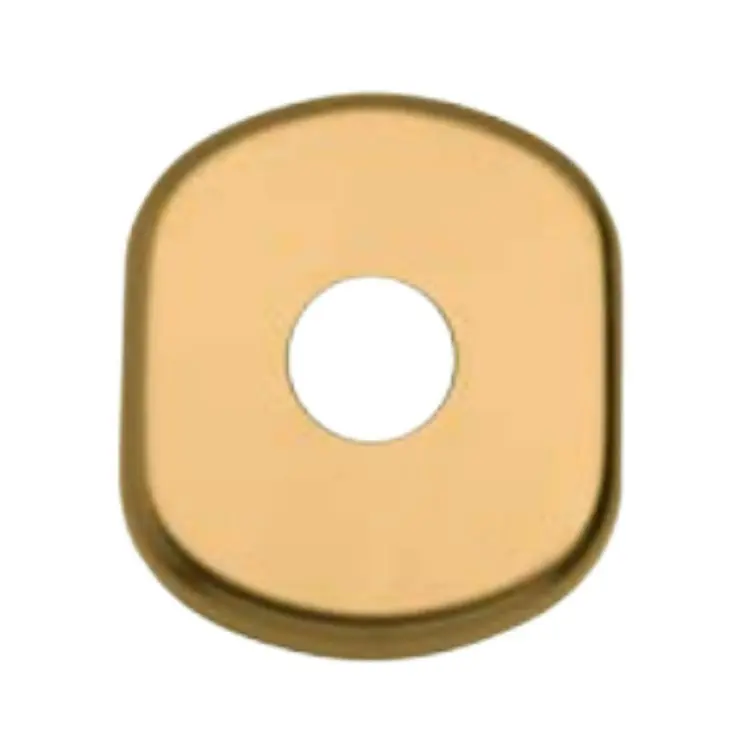 Betrouwbaar Bocchetta Ghibli 2 Ghidini per cilindro con codolo, foro 20 mm, dimensione 61x70 mm, Alluminio finitura Oro Satinato Ghi.co