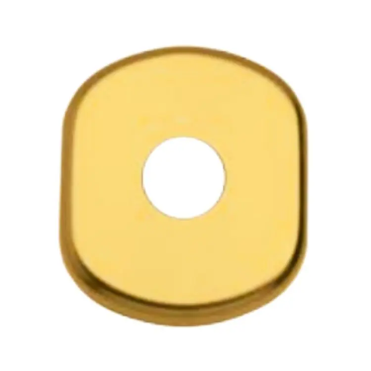 Bocchetta Ghibli 2 Ghidini per cilindro con codolo, foro 20 mm, dimensione 61x70 mm, Alluminio finitura Oro Lucido Ghi.co Laatste Versie