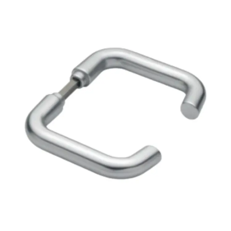 Maniglia Europa 238 Ghidini per porta, senza rosetta e bocchetta, quadro 8 mm, Alluminio finitura Argento F1 Weekendaanbieding