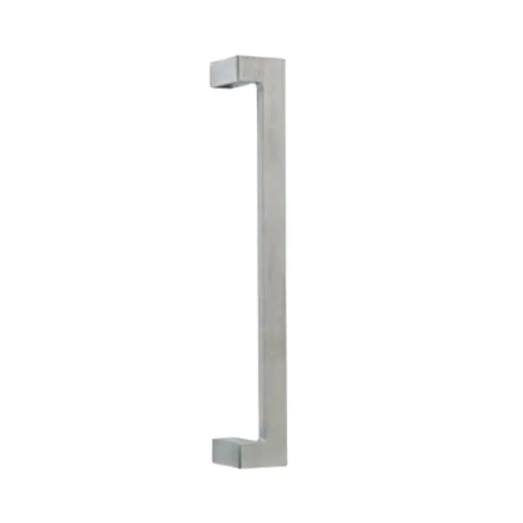 Maniglione zancato York-Z Ghidini per porta, interasse 300 mm, sezione 21,5 mm, Zalor finitura Cromo Satinato Betaalbaar