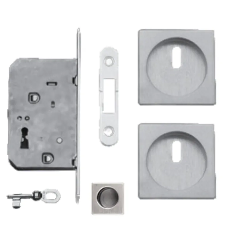 Betrouwbaar Kit per porta scorrevole, Ghidini serie Scorri 4B QT, in Zalor, finitura Cromo Satinato