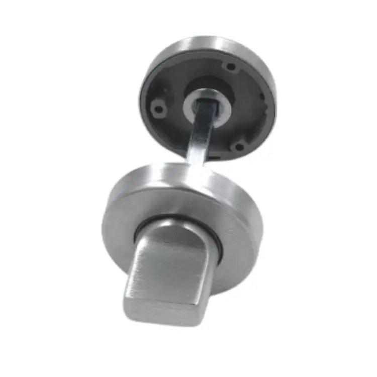 Actieprijs Nottolino Wc tondo Milena Ghidini per porta interna, diametro 45x9 mm, quadro 6 mm, Ottone finitura Cromo Satinato