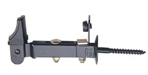 Gereduceerde Prijs Fermascuro Ometto Big stilizzato Ghidini, a 2 regolazioni, per spessore anta da 70 a 105 mm, fissaggio a vite 80 mm, finitura Nero