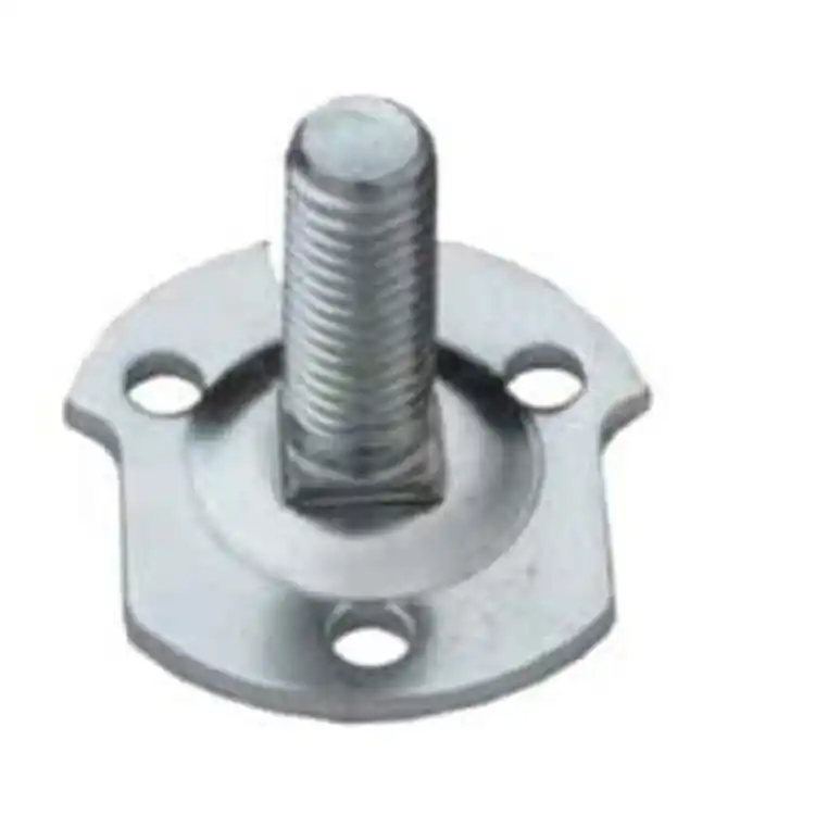 Piastrina Ghidini per fissaggio, filetto M8, lunghezza 25 mm, diametro 32 mm, materiale Acciaio Zincato Beperkte Voorraad