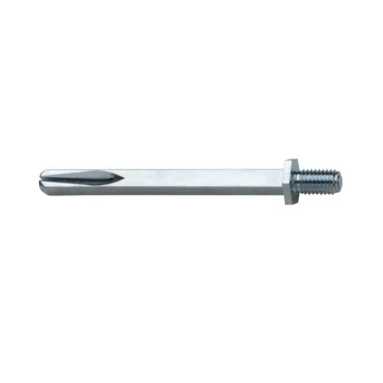 Ferro quadro Folle Ghidini per montaggio maniglia, niplex filettato M10, girevole lunghezza 8x120 mm, materiale Acciaio Zincato Laatste Versie