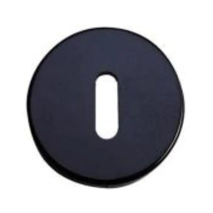Uitverkoop Bocchetta tonda Minny Ghidini per maniglia, foro Patent, diametro 50x7 mm, Nylon finitura Nero