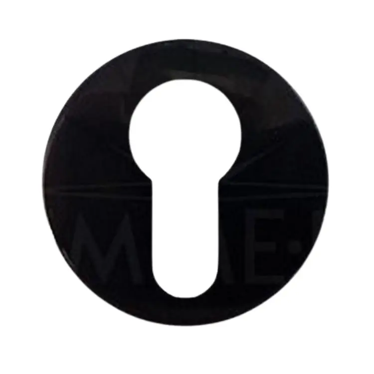 Bocchetta tonda Minny Ghidini per maniglia, foro Yale, diametro 50x7 mm, Nylon finitura Nero Betrouwbaar