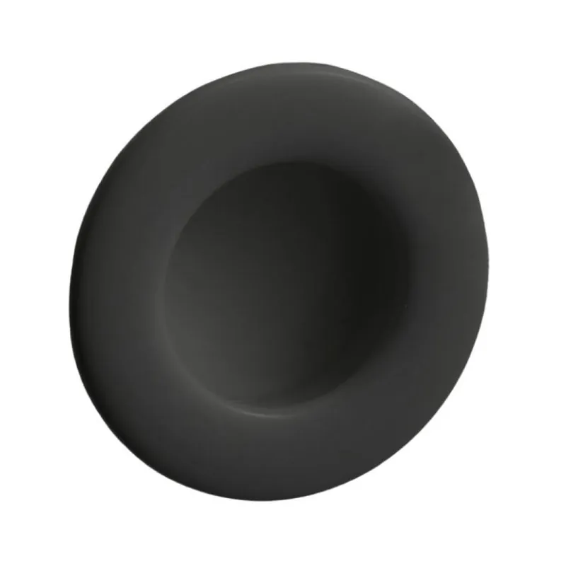 Maniglia incasso Minny Ghidini per mobile, diametro foro 40x10 mm, esterno 48x2 mm, Nylon finitura Nero Nu Kopen