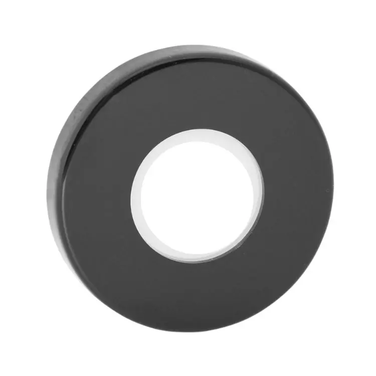 Rechtstreeks Van De Fabrikant Rosetta tonda Minny Ghidini per maniglia, diametro 50x7 mm, Nylon finitura Nero