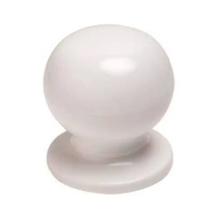 Betaalbaar Pomolo tondo Minny Ghidini per porta, versione centroporta, impugnatura diametro 70 mm, Nylon finitura Bianco