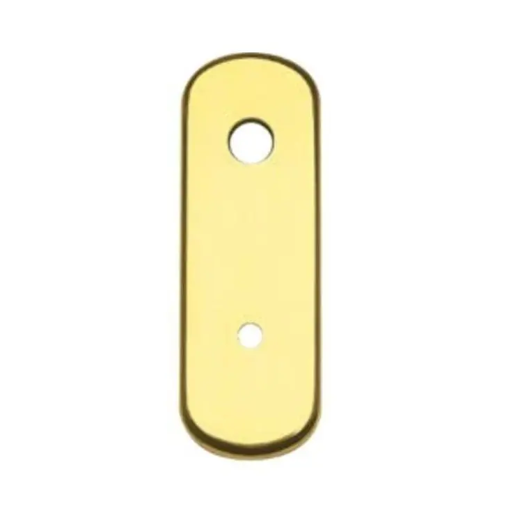 Placca Ghibli Ghidini per portoncino blindato, foro codolo cilindro, interasse 85 mm, dimensione 61x179 mm, Alluminio finitura Oro Lucido Ghi.co Aanbieding