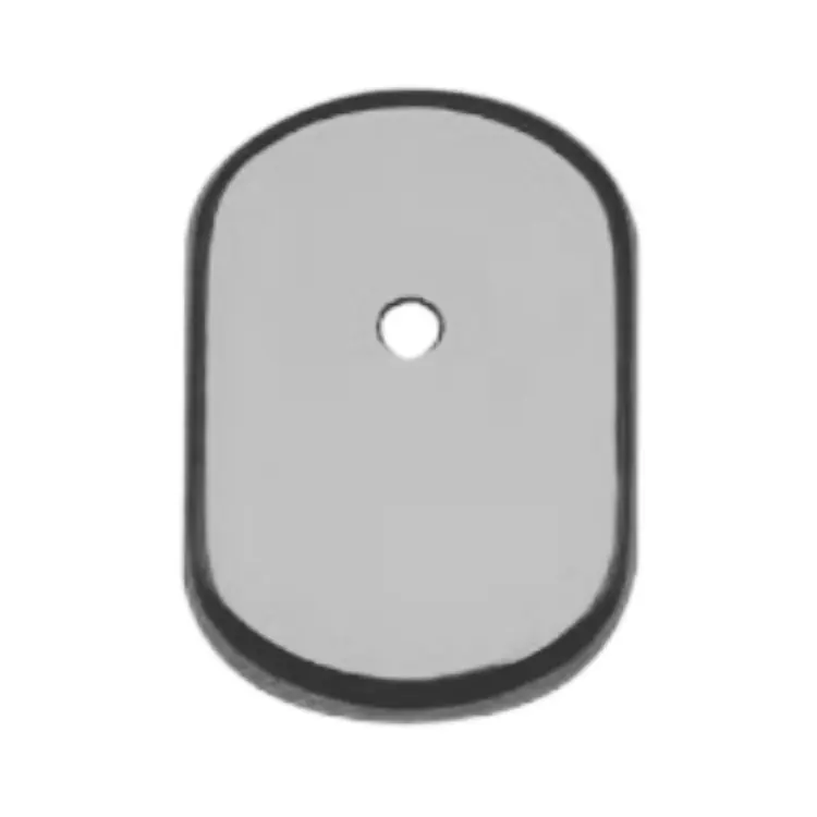 Gratis Retour Bocchetta Ghibli Ghidini per cilindro con codolo, foro da 10 mm, dimensione 61x85 mm, Alluminio finitura Cromo Satinato Ghi.co