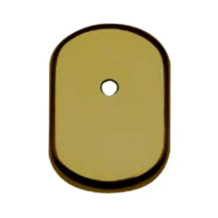 Bocchetta Ghibli Ghidini per cilindro con codolo, foro da 10 mm, dimensione 61x85 mm, Alluminio finitura Bronzo F4 Populair