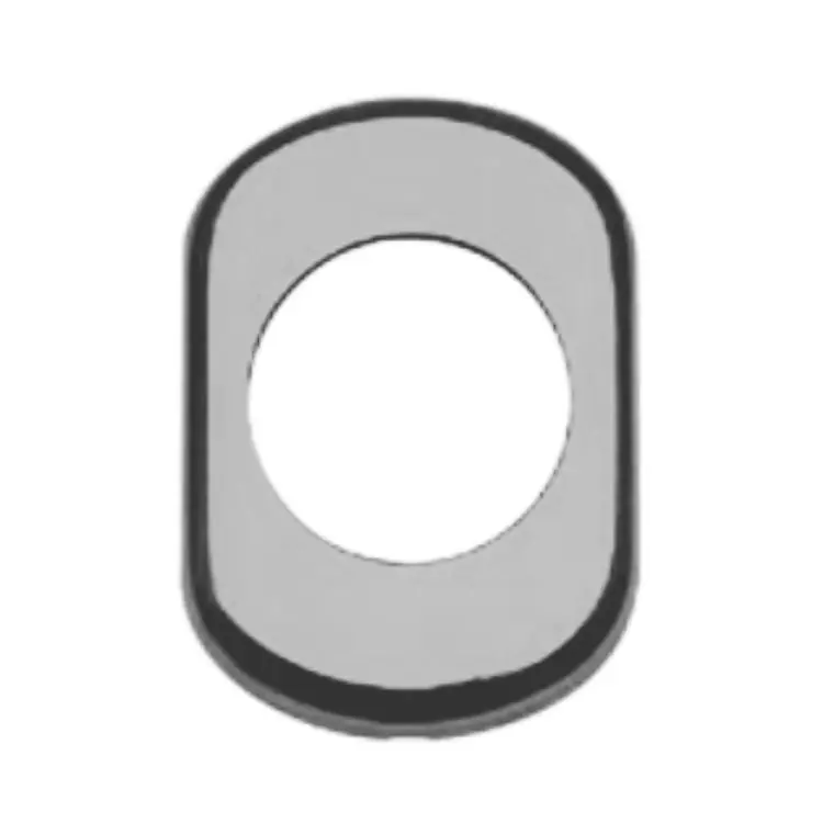 Fabrieksprijs Bocchetta Ghibli Ghidini per porta blindata, foro defender da 50 mm, dimensione 61x85 mm, Alluminio finitura Cromo Satinato Ghi.co